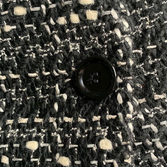 Lafayette 148 Tweed Blazer Jacket black and white size 4 - Picture 6 of 6